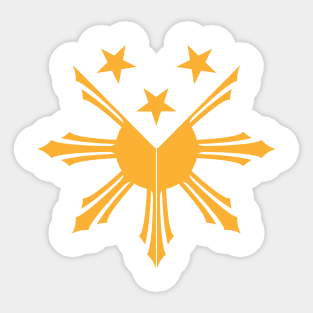 Filipino Sun and Stars Pinoy decal Sticker